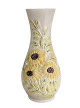 Vintage Holland Mold Hand Painted Floral Ceramic Signed Vase Mid Century *1 Chip - £14.77 GBP
