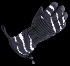 NEW USB Rechargeable Battery Power Heated Outdoor Winter Gloves black &amp; white - £15.92 GBP