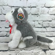 Chelsea Teddy Bear Co Husky Dog Plush Gray White Sitting Stuffed Animal ... - £7.63 GBP