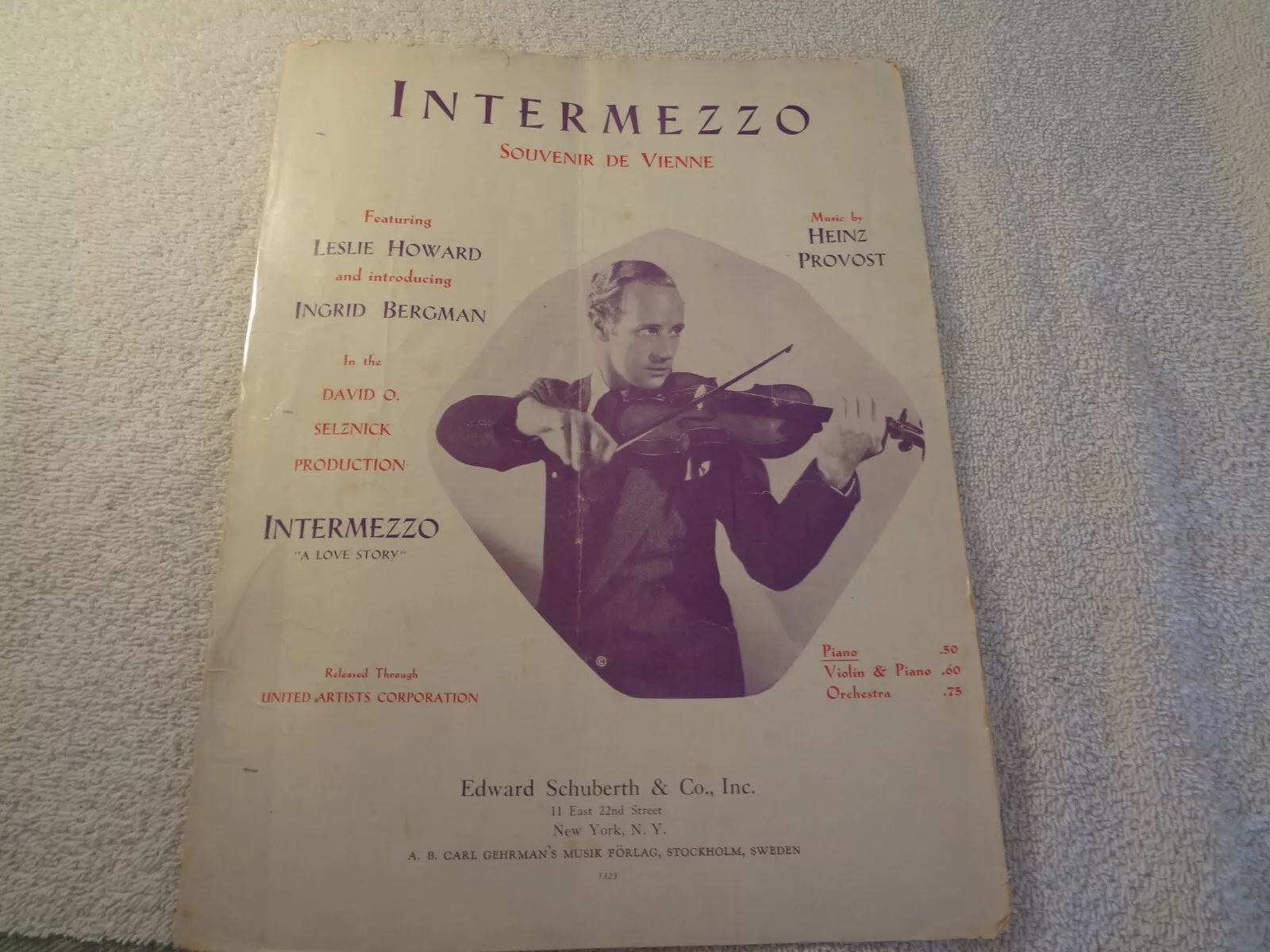 Intermezzo (Souvenir de Vienne) - sheet music - $6.00