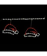 Christmas Xmas Santa Hats Roof Links Outdoor Professional LED Lighted De... - £356.96 GBP