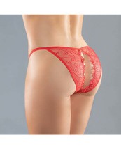 Adore Lace Enchanted Belle Panty Red O/S - $14.48