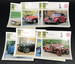 19 1990s Vintage MG British Atlas Editions Classic Cars Info Spec Cards ... - £7.46 GBP