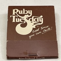 Vintage Matchbook Cover  Ruby Tuesday Restaurant  Throughout S.E. gmg  unstruck - £9.73 GBP