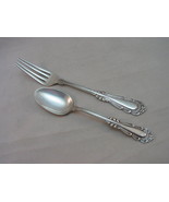 2 Pc Antique Chelsea Silver Plate C Rogers &amp; Bros A1 6&quot; Fork 5&quot; Spoon Ci... - £21.29 GBP