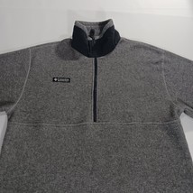 Vintage Columbia Fleece Men's M Gray Pullover 1/4 Zip Made In USA 90s Ski Snow  image 9