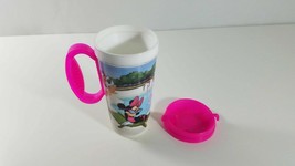 Vintage Disney Parks World Whitley Insulated Thermal Mug 16oz Mickey Pink Cup - £2.58 GBP