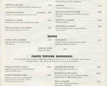 Cafe Angelo Menu N Wabash Avenue Chicago Illinois 1988 - $27.72