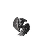 Alchemy Gothic R250 Made of the Night Ring Wrap Finger Raven Mystical - £29.32 GBP