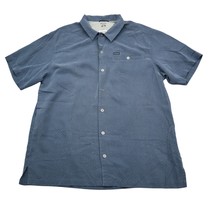 Columbia Shirt Men Large Blue PFG Outdoors Fish Logo Casual Button Up Hi... - $22.75