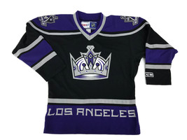 Los Angeles Kings NHL Hockey Reebok Jersey Black Purple Youth Kids Boys S/M #2 - £32.77 GBP