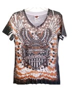 Harley Davidson All Over Print Black Hills SD Tee Medium - $37.40