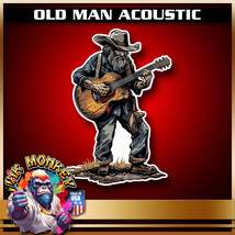 Old Man Acoustic  - Decal - $4.49+