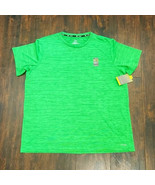 nwt TEK GEAR drytek space dye athletic t-shirt men&#39;s green+black perform... - $8.90