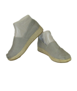 Skechers Bobs Loafer Shoes Canvas Memory Foam Wedge Gray Comfort Womens ... - $20.28 CAD
