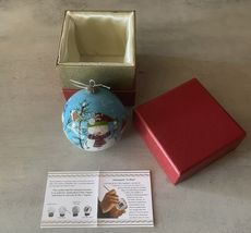 Li Bien Pier 1 Imports Ornament 2014 Snowman Snowmen Happy Winter w/ Box - $8.86