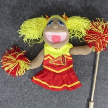 Melissa &amp; Doug Pompomavich Cheerleader Hand Puppet Blonde Cheer Pom Pom - £14.74 GBP