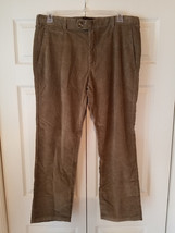 Black Brown 1826 Men&#39;s Cord Corduroy Pants Trousers Slacks 36X30 Tan Fla... - $14.80