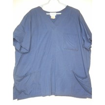 Solid Unisex Blue Scrub Top Medical Uniform 2X - $149.68 MXN