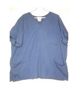 Solid Unisex Blue Scrub Top Medical Uniform 2X - $149.68 MXN