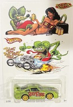 Green Porsche 993 GT2 Custom Hot Wheels Rat Fink Series  w/ Real Riders - £76.02 GBP