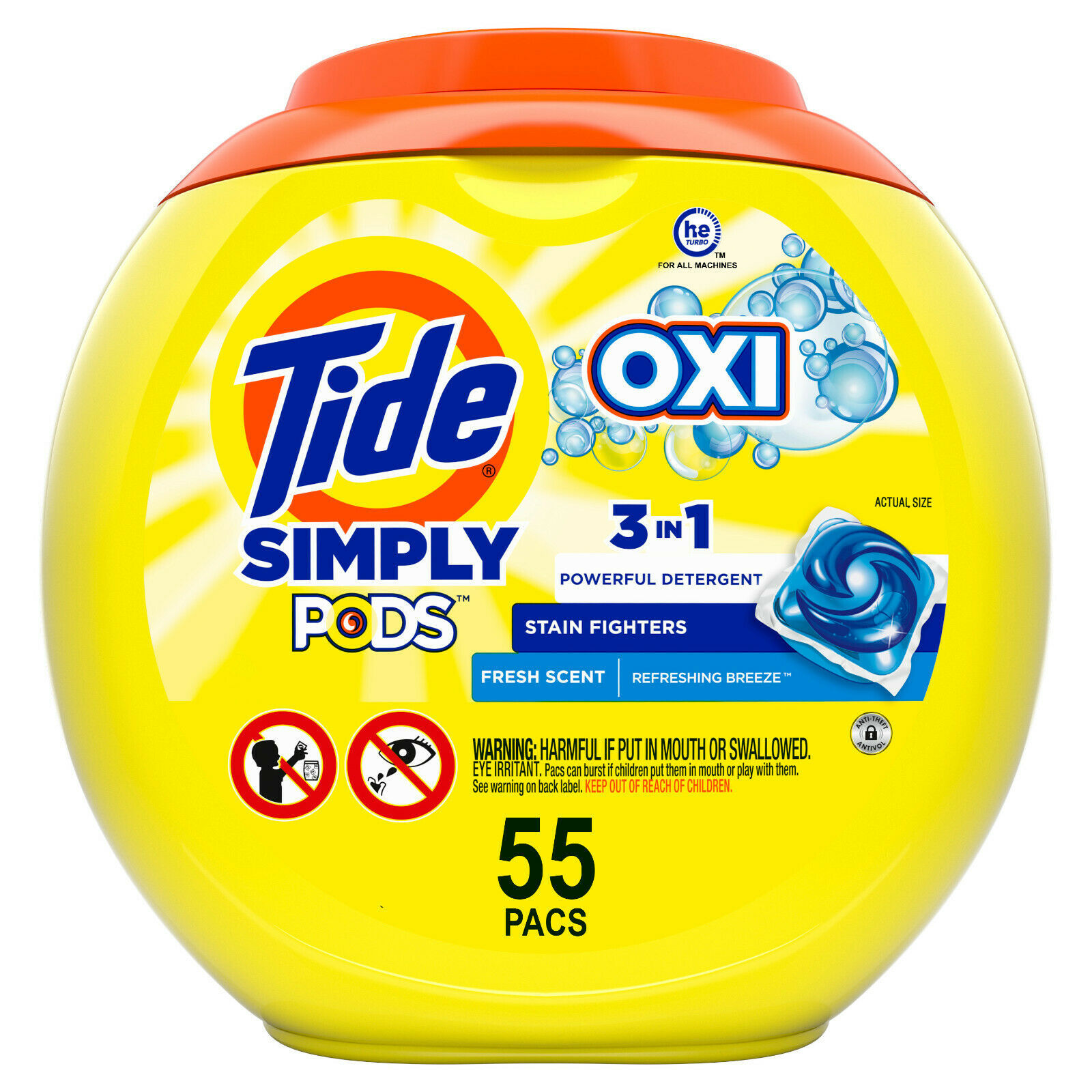 Tide Simply Pods Refreshing Breeze, 110 Ct Laundry Detergent Pacs - £76.90 GBP