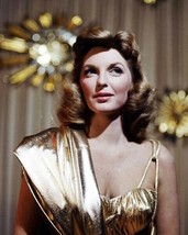 Julie London beautiful glamour portrait in shimmering gold dress 8x10 inch photo - £8.69 GBP