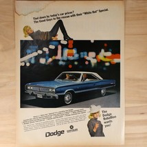 Vtg Dodge Chrysler Coronet 440 General Electric Washer Full Page Ad from 1967 - £10.67 GBP