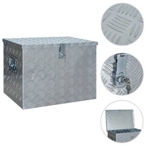 vidaXL Aluminum Box 24&quot;x16.9&quot;x17.9&quot; Silver - $6,238.46 MXN