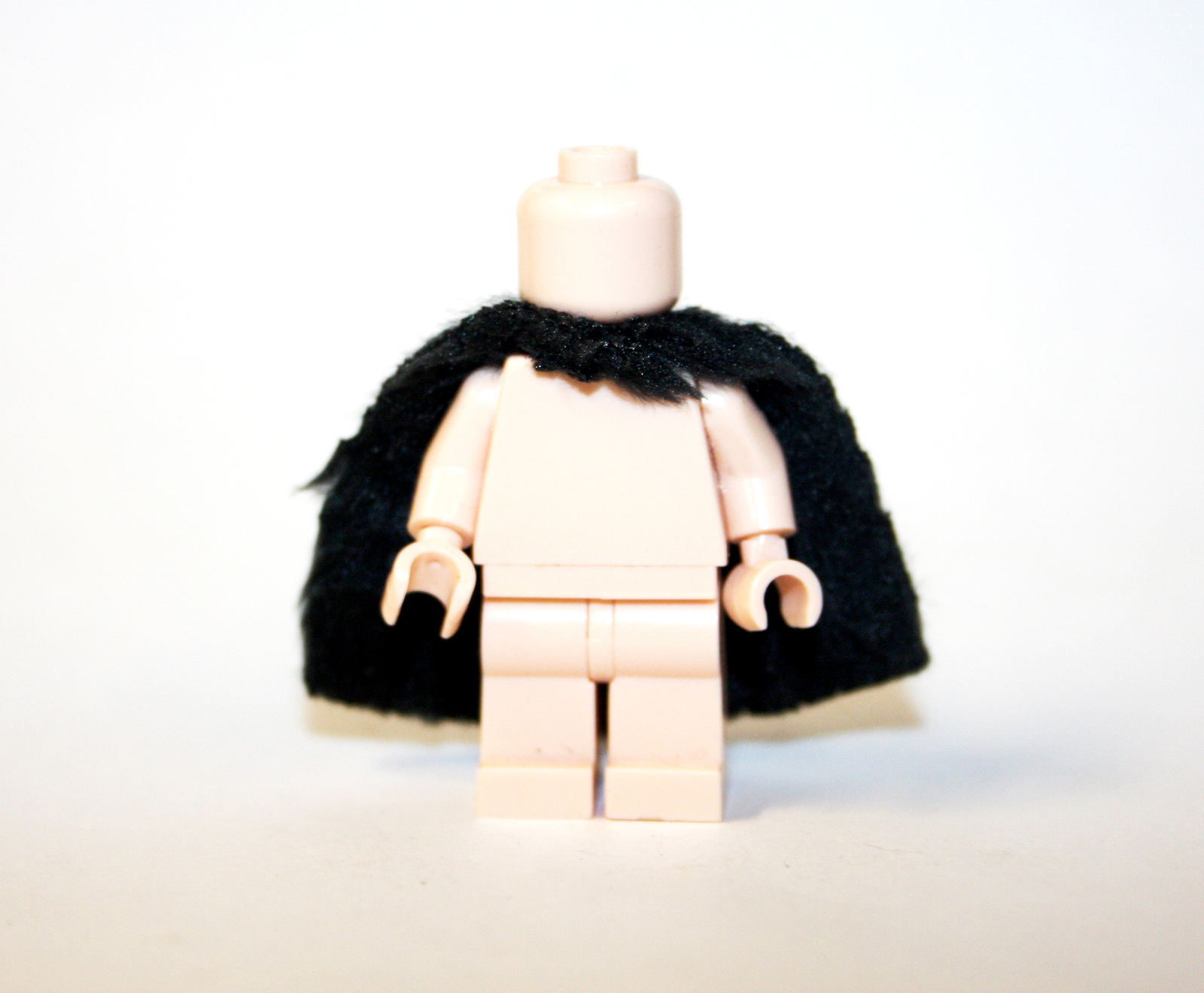 Single Sale Black Fur Coat Cape for  Minifigure Block Toys - $2.40