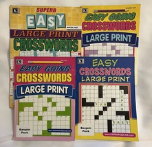 Lot (4) Kappa LARGE PRINT Superb Easy Going Crosswords Puzzle Books 2020/2022 - £15.63 GBP