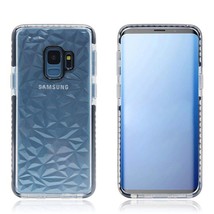 For Samsung S9 Plus TPU Diamond Pattern Shockproof Case BLACK - £4.61 GBP