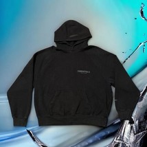 Fear of God FOG Essentials Sweater Mens Medium Black Pullover Hoodie Swe... - $79.95