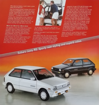 1988 Subaru JUSTY RS sales brochure sheet US 88 4WD - £6.35 GBP