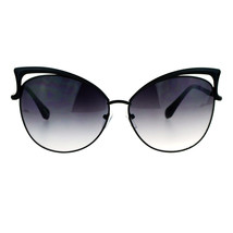 Butterfly Cateye Sunglasses Womens Metal Oversized Fashion UV 400 - £8.75 GBP