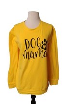 Women&#39;s Sweatshirt Dog Mom Mother&#39;s Day Pet Lover Mama Crewneck Yellow M... - $275.97 MXN