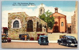 Old Guadelupe Mission Juarez Mexico UNP Linen Postcard K8 - £3.66 GBP