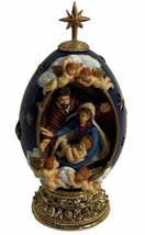 Vintage House Of Faberge The Nativity Enamel Egg Franklin Mint Limited Edition - £25.03 GBP