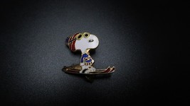 Super Rare Vintage Aviva Skiing Snoopy Googles Pin 1&quot; BB5 - $1,196.72 MXN