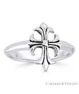 Medieval / Coptic Cross Charm Right-Hand Ring in Oxidized .925 Sterling ... - $694.51 MXN