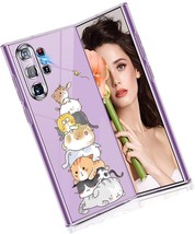 Compatible with Samsung Galaxy S23 Ultra Case Clear Slim Cat - £44.23 GBP