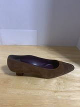 Susan van der Linde Brown Lizard Pumps Low Heel Hand Made In Italy US-9.... - $109.55
