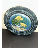 Faux Ship Porthole Sea Life Aquarium 10.5” Nautical Wall READ - $800.28 MXN