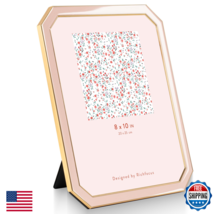 Richfocus 8X10 Enamel Picture Frame Hd-Tempered Glass Octagon Photo Fram... - $31.53