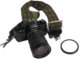 Yashica FX-3 SLR 35mm Film Camera w/ 28-80mm Tamron Lens &amp; Filter - $59.35