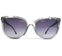 Draper James Sunglasses DJ7014 035 GRAY Clear Striped Frames with Purple Lenses - £54.42 GBP