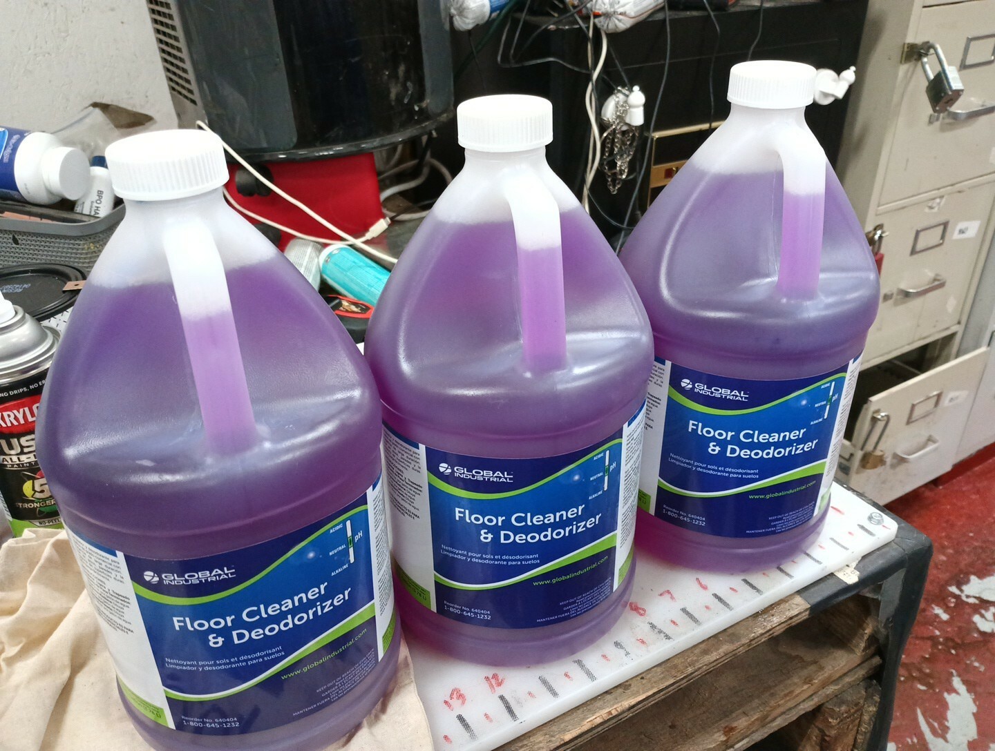 3 Gallons,  Floor Cleaner  Deodorizer  1 Gallon Bottles,   085 - $59.96