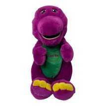 Vintage 90s Playskool Talking Barney Purple Dinosaur Plush Sings I Love You - £25.84 GBP