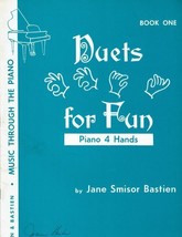 Sheet Music Book Piano Music Duets for Fun Jane Bastien Book One - £6.74 GBP