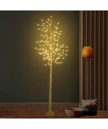 8Ft Lighted Birch Tree For Home Decor, Plug In Artificial Twig Tree Ligh... - £73.31 GBP